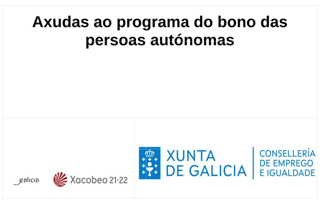 Axudas ao programa do bono das persoas autónomas