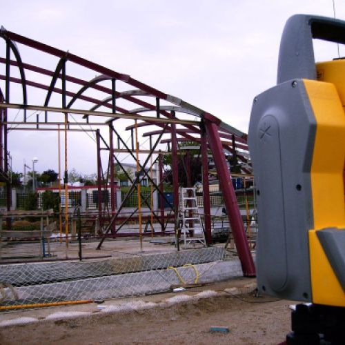 Cartografía de una estructura metálica a medio montaje